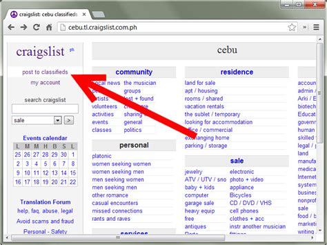 org in your computer's web browser. . Craigslist account